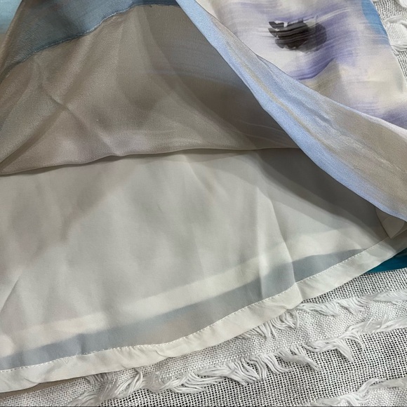 Piazza Sempione Made In Italy Womens Abstract Floral Print 100% Silk Dress Sz 42 - Picture 6 of 12